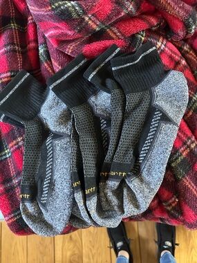 Carhartt Black & Gray Performance Crew Socks - 4-Pack